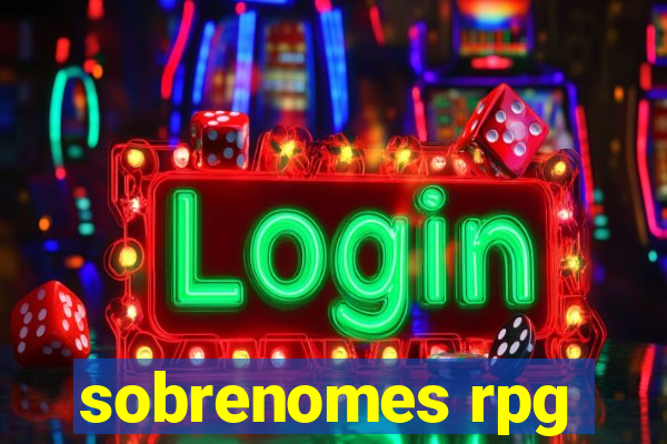 sobrenomes rpg